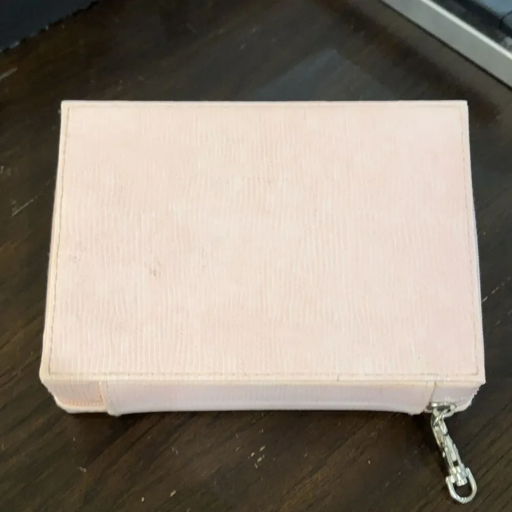 Ralph Lauren Romance Cosmetic Travel Case Light Pink Zipper 7x5